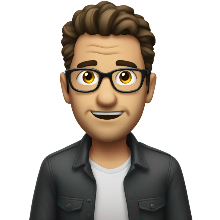 Adam Mosseri gesturing no with glasses  emoji