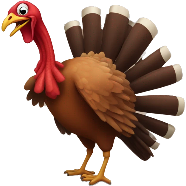 Dancing turkey emoji