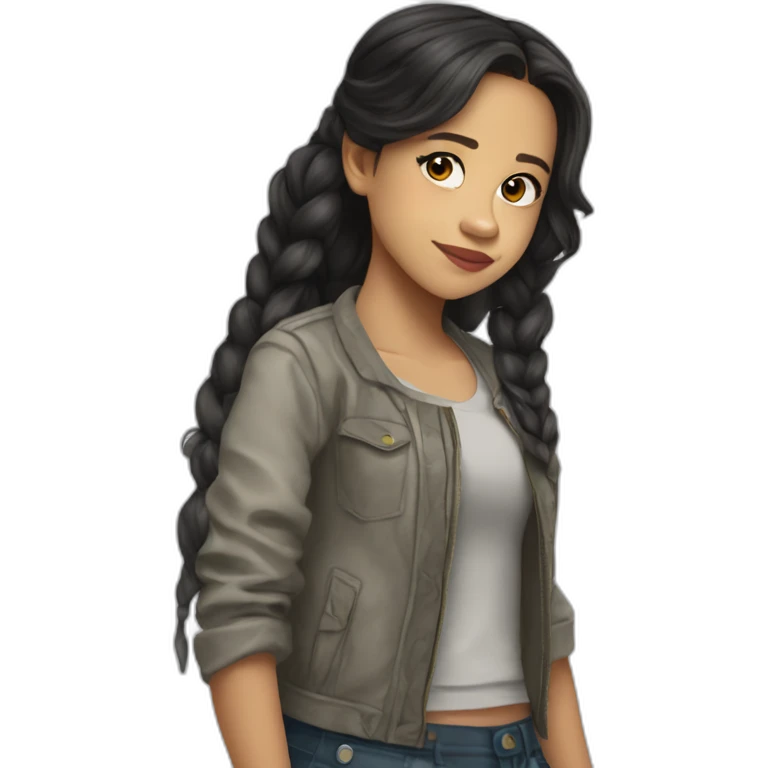 Jenna ortega qur un cheval emoji