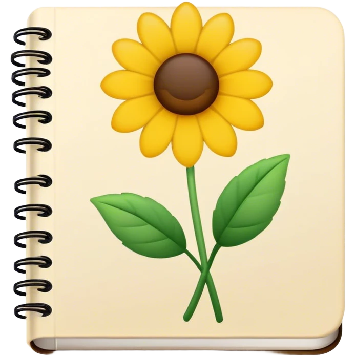 flower notebook emoji