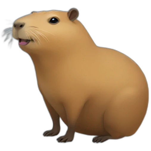 capybara at party like parrot party emoji