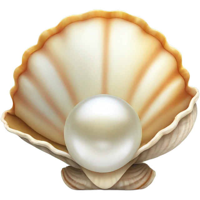 shell with pearl emoji