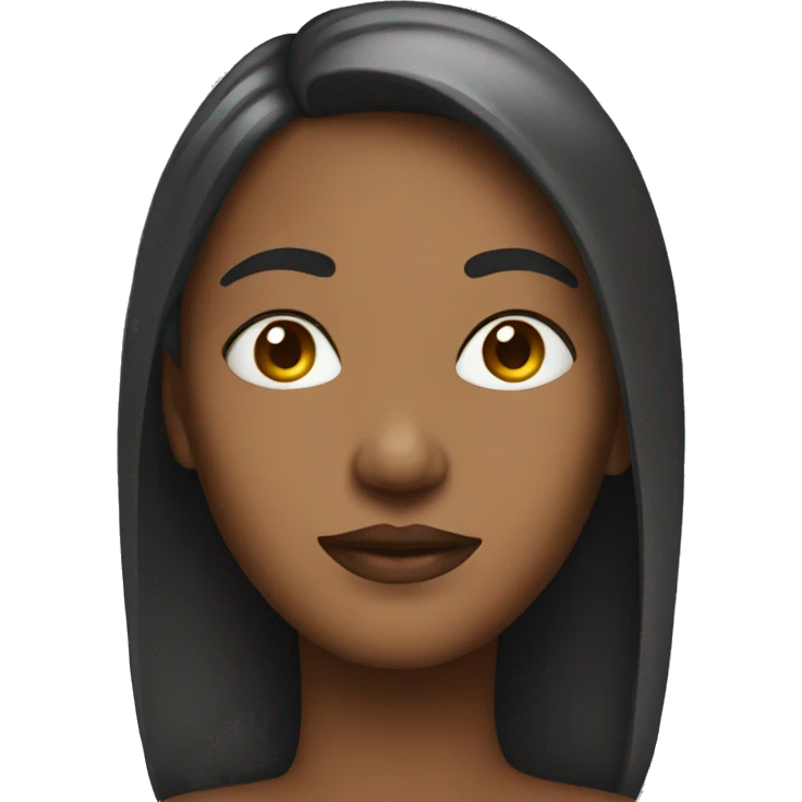 Woman look mirror face emoji