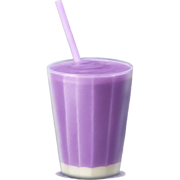Realistic ube smoothie emoji
