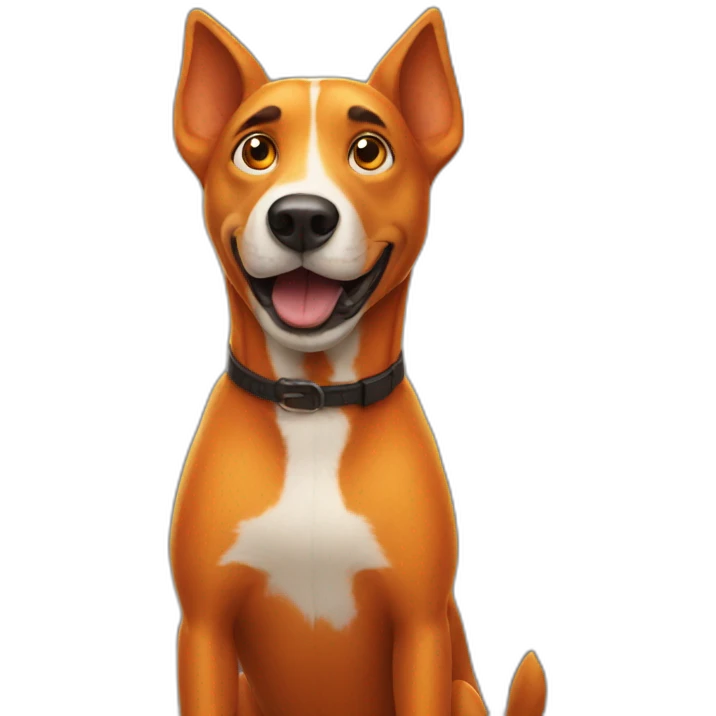 animatronic orange dog emoji