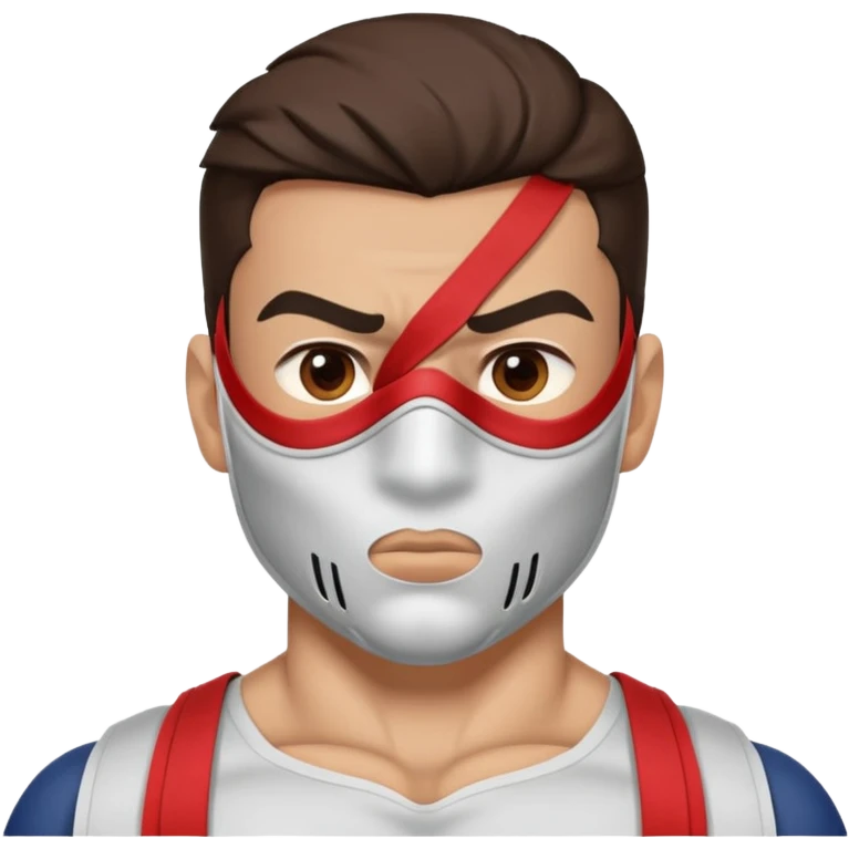 “hero with half-face mask emoji
