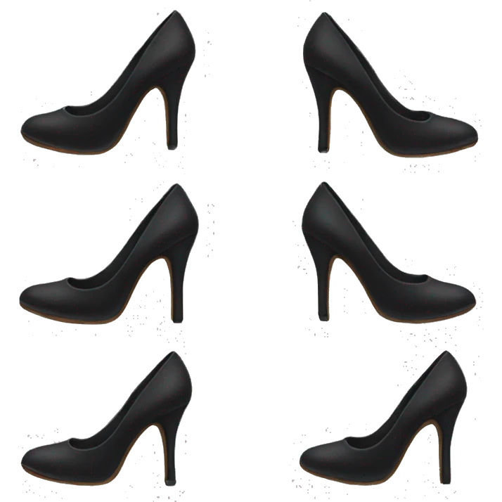 Black heels emoji