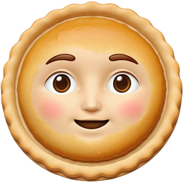 tart food in 3d memoji style no faces emoji