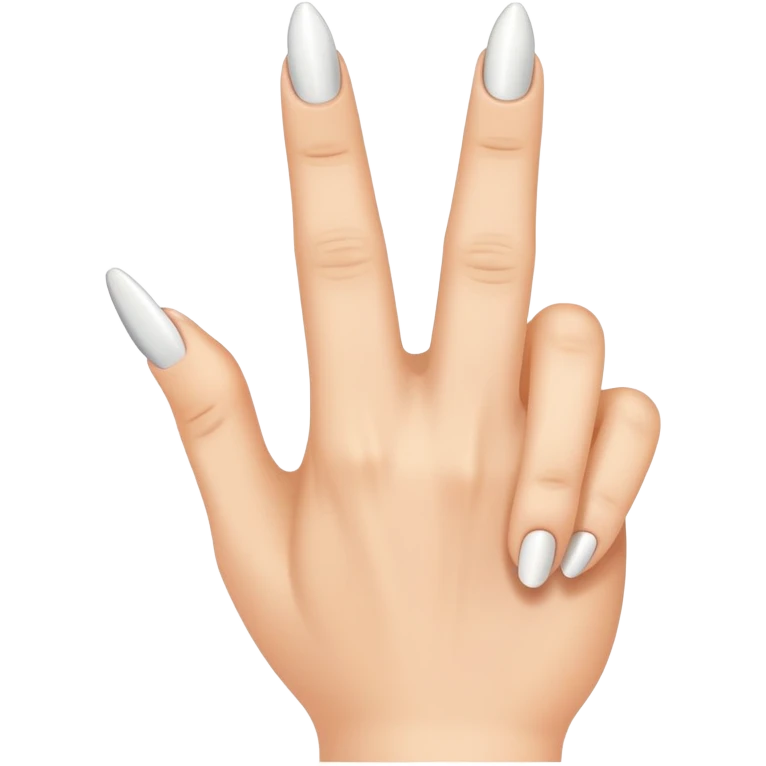 Middle finger with long nail emoji