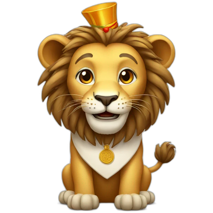 lion cook new year emoji