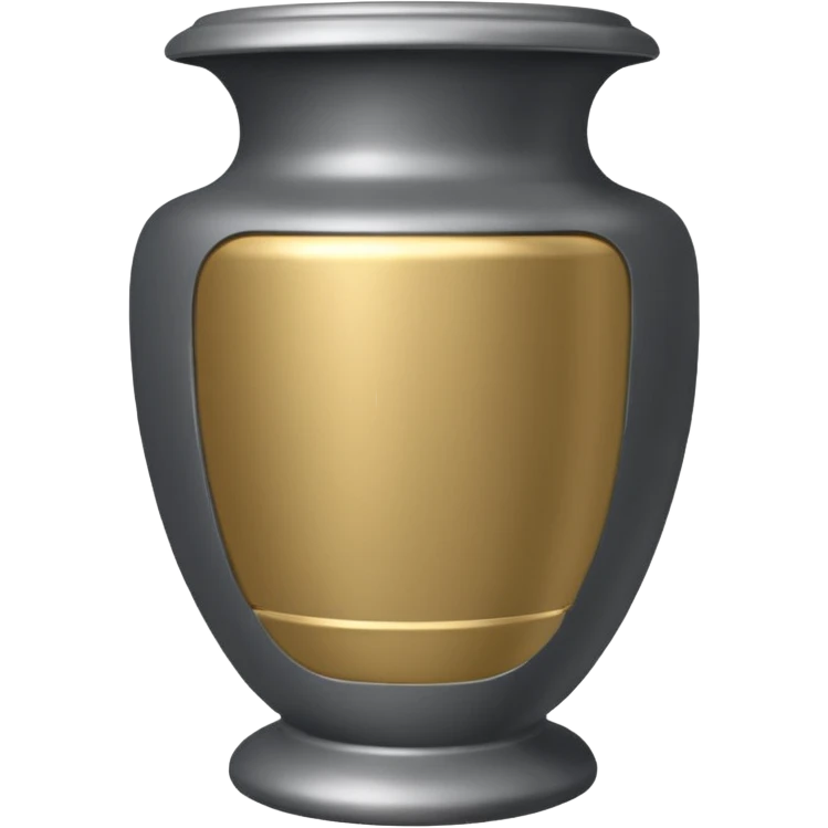 grey metalici urn emoji