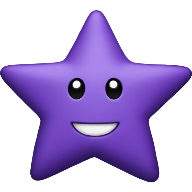Purple stars emoji
