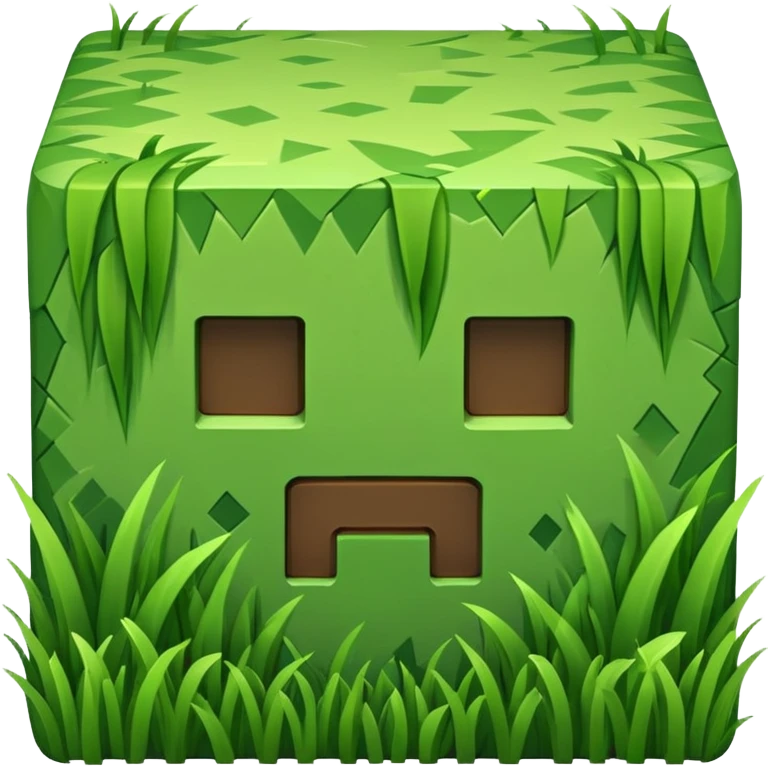 Minecraft grass block emoji