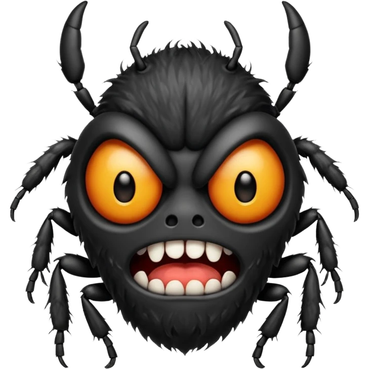 bug ugly hairy scary  emoji
