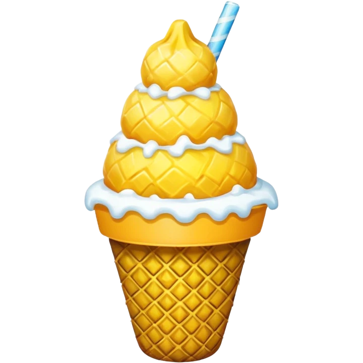 pineapple snow cone emoji