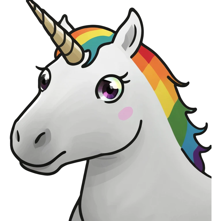 Rainbow baby unicorn  emoji