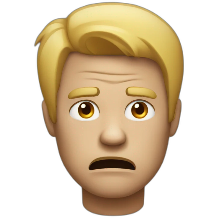 Angry man emoji