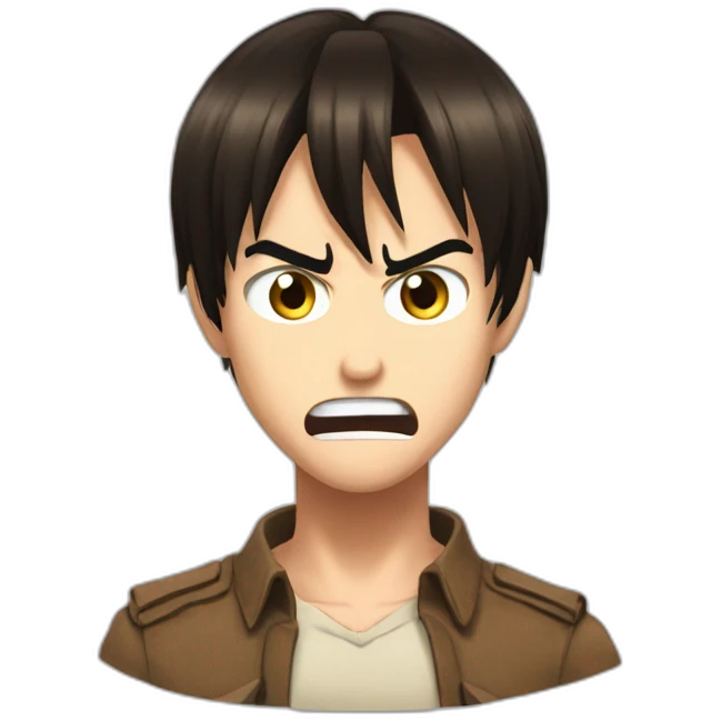 Eren Yeager angry emoji
