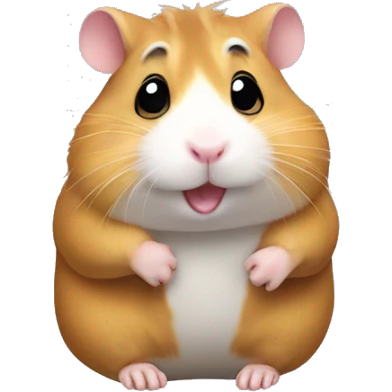 hamster with socks on his legs emoji