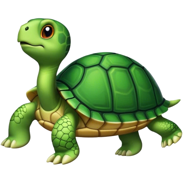 Turtle wearing slides emoji
