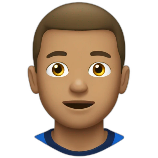 Mbappé qui mange du caca emoji