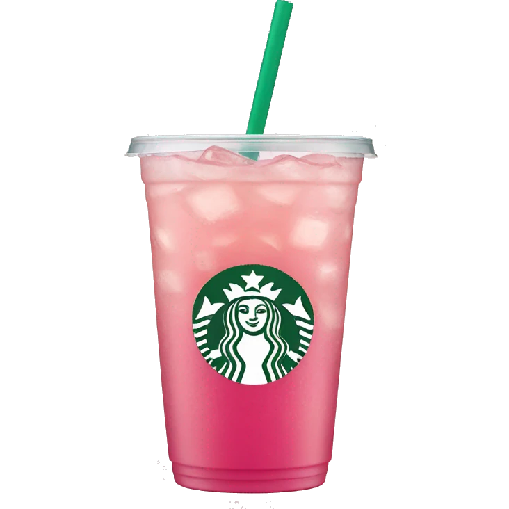 Starbucks pink lemonade  emoji