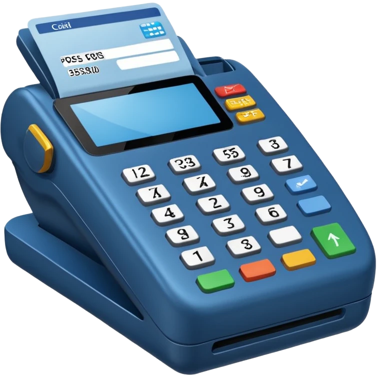 credit card blue pos terminal emoji