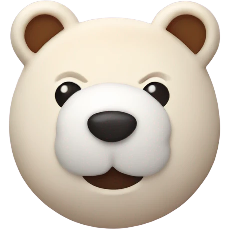 Bear-shaped marshmallows emoji