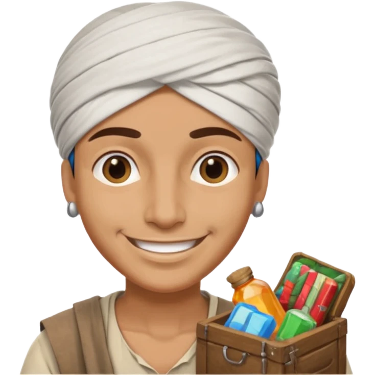 Desert Trader, with trading items emoji