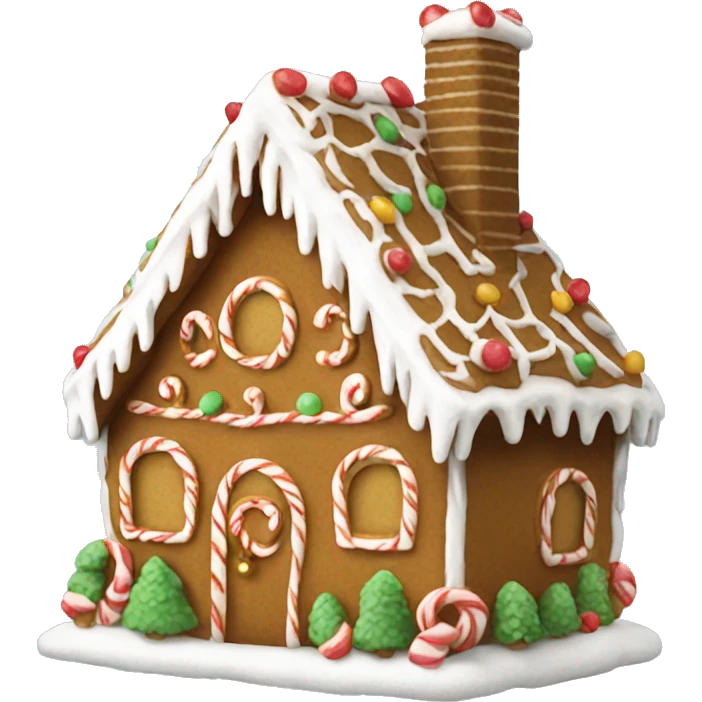 Gingerbread house emoji