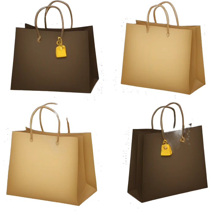 luxury shopping bags emoji