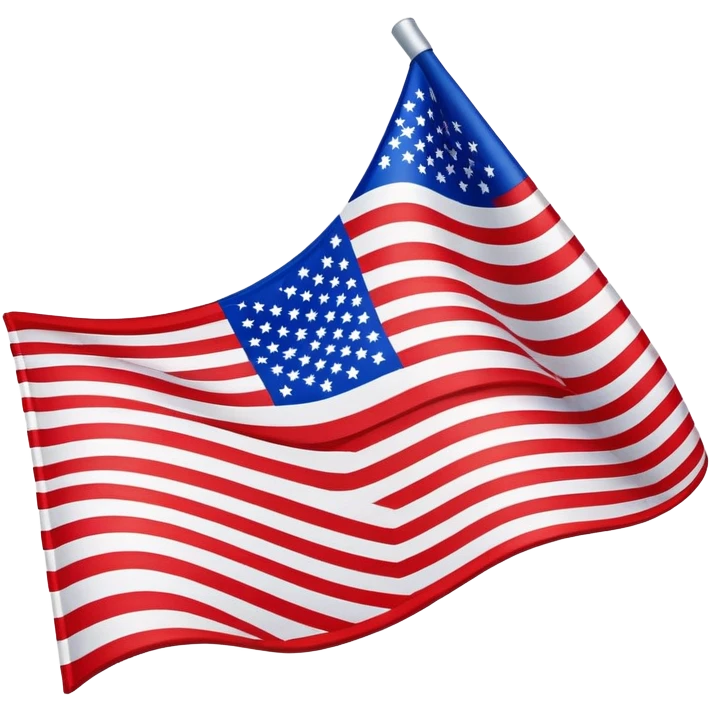 folded upside down American flag emoji