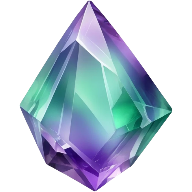 Iridescent Fluorite crystal shard emoji