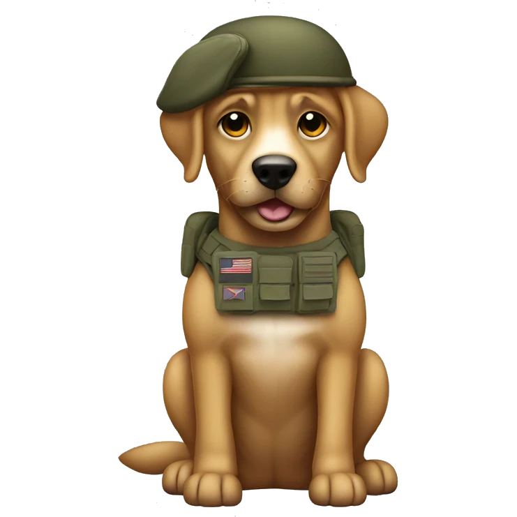 Army dog emoji