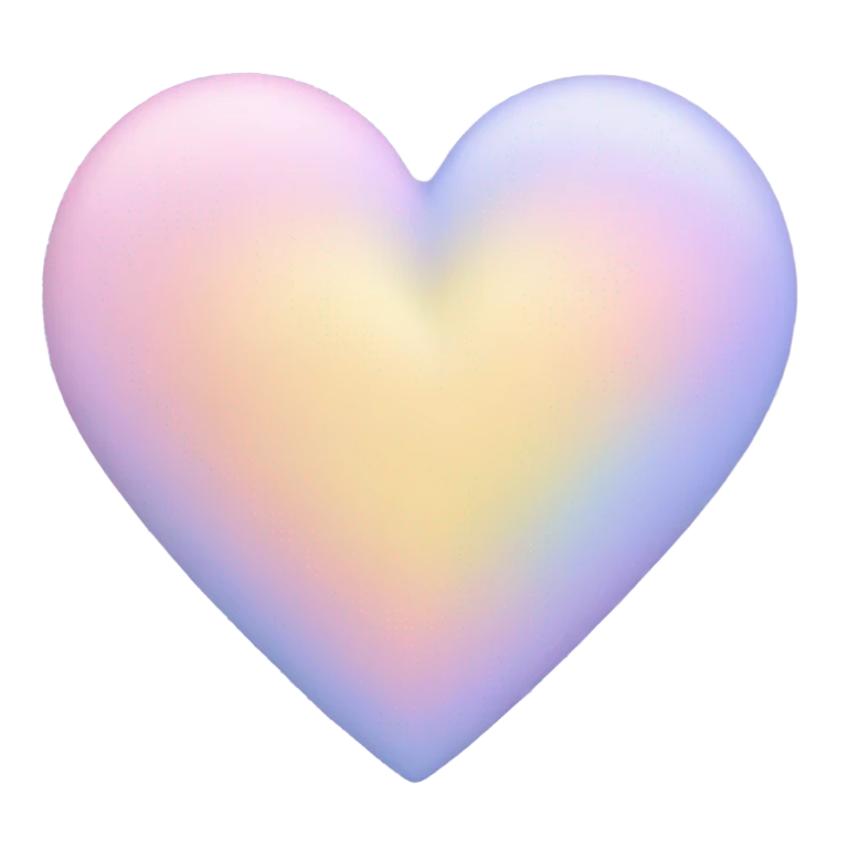 Pastel heart emoji