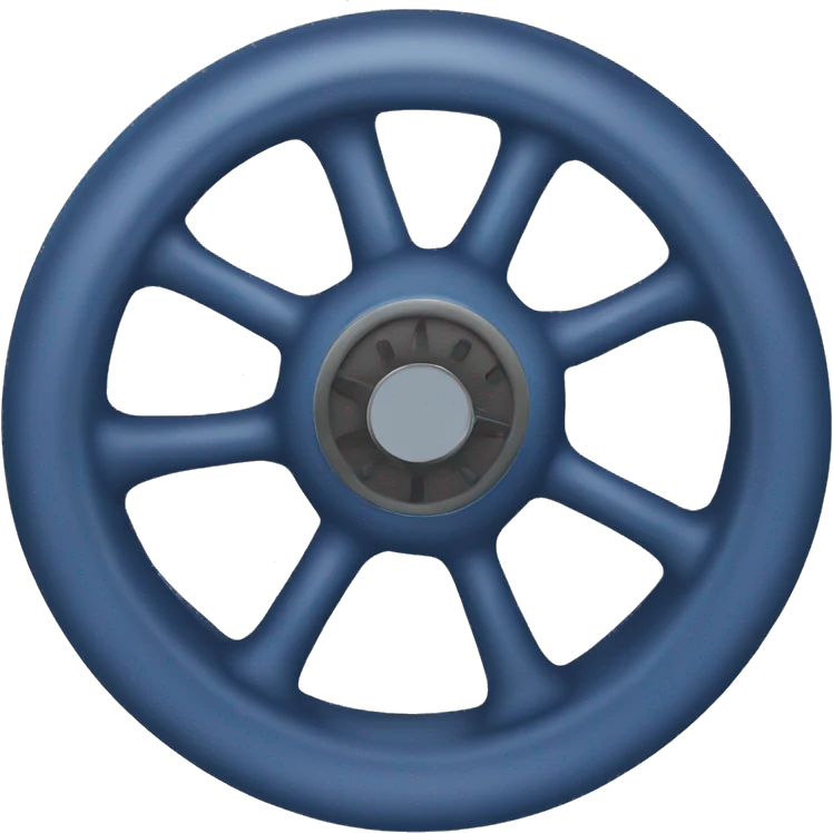 dark blue steering wheel vinyl record emoji