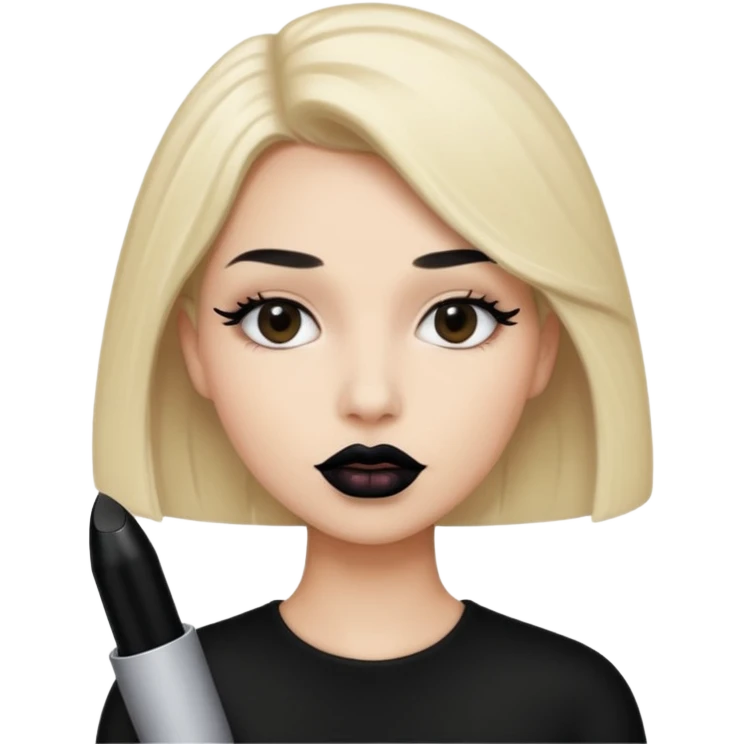 💋in black emoji