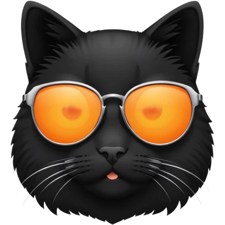 Cat wearing sun glasses emoji