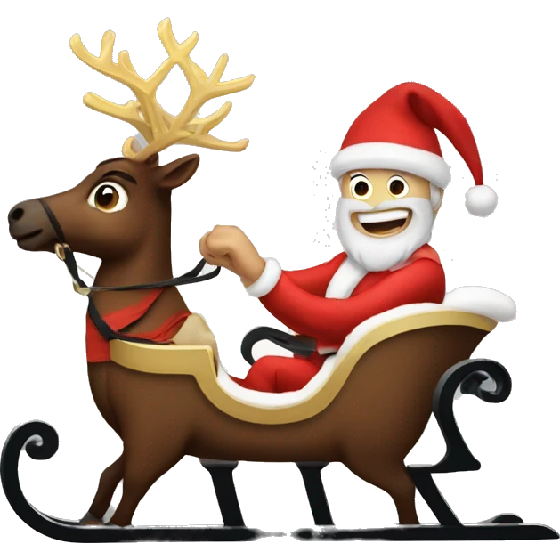 new year’s sleigh  emoji