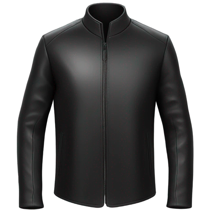 Black leather coat  emoji