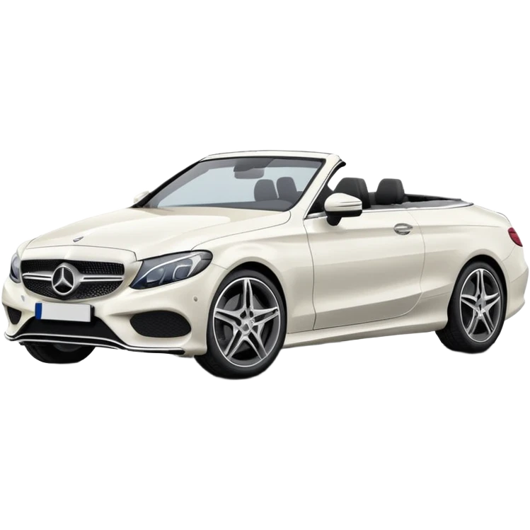 Mercedes c300 cabriolet white emoji