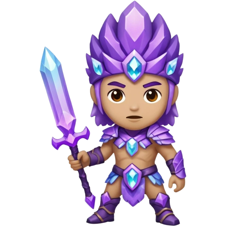 crystal geode warrior emoji