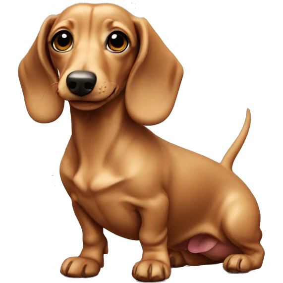 dachshund creamy emoji