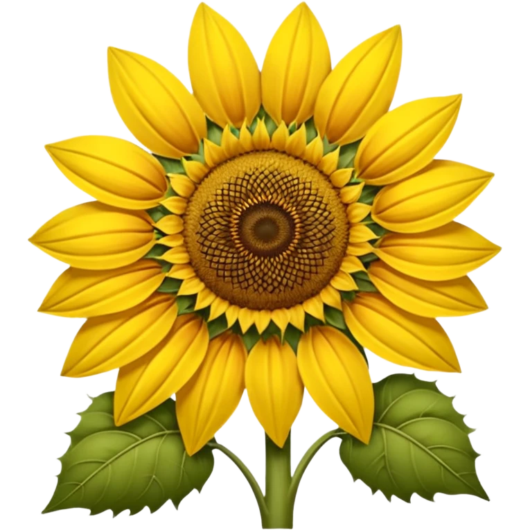 Noo, i want sunflower 🌻.  Just like this. With browner center. And without green sleaves. Much more browner center of the flower please
 emoji