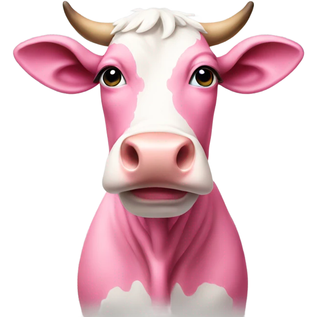 pink cow emoji