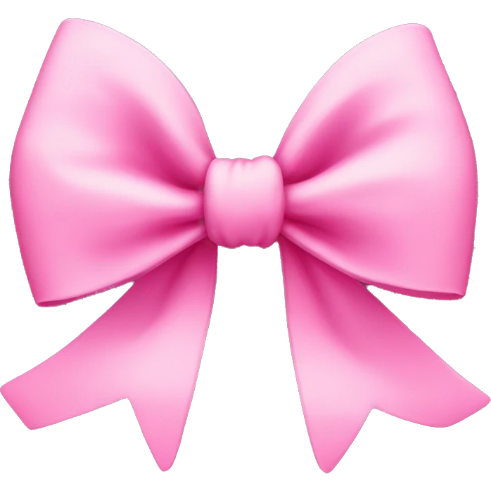 Pink bow emoji