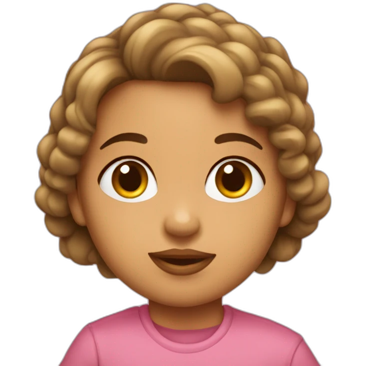 bebê garota careca emoji