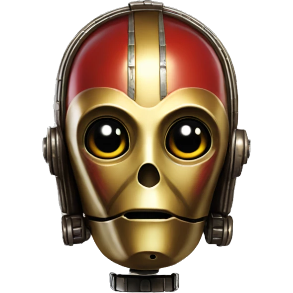 Evil C-3PO red emoji
