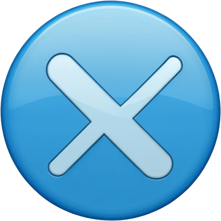 Yuvarlak mavi tik emoji