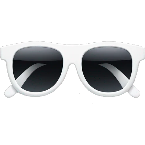 white sunglasses no face  emoji